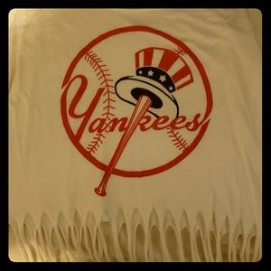 PINK fringe crop top